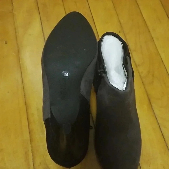 Alfani Step & Flex Vandela Booties Suede Pointed Toe Kitten Heel Boots - Picture 4 of 5